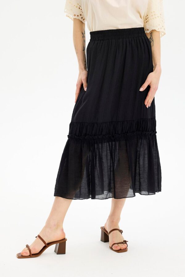 IN FRONT Fallon Nederdel, Farve: Black, Størrelse: XL, Dame - IN FRONT