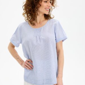 IN FRONT Runa Bluse, Farve: Light Blue, Størrelse: S, Dame - IN FRONT
