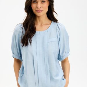 IN FRONT Goldi Bluse, Farve: Light Blue, Størrelse: S, Dame - IN FRONT