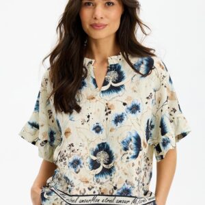IN FRONT Amoure Bluse, Farve: Nature, Størrelse: XXL, Dame - IN FRONT