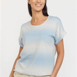 2 Biz Top Korte ærmer Sky Blue - 2 Biz