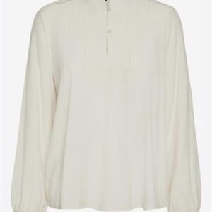 Vero Moda Bluse Hvid/Beige - Vero Moda