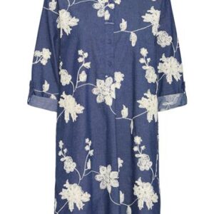 Fransa Kjole 900002405 MID BLUE EMP. - Fransa