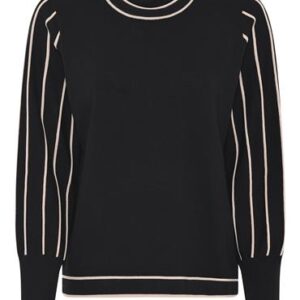 Micha Bluse Black/Camel - Micha