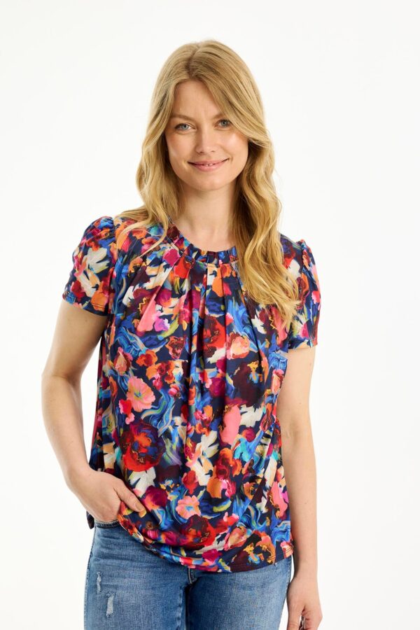 IN FRONT Grazia Bluse, Farve: Multicolour, Størrelse: L, Dame - IN FRONT
