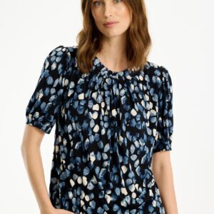 IN FRONT Grazia Bluse, Farve: Blue, Størrelse: XL, Dame - IN FRONT