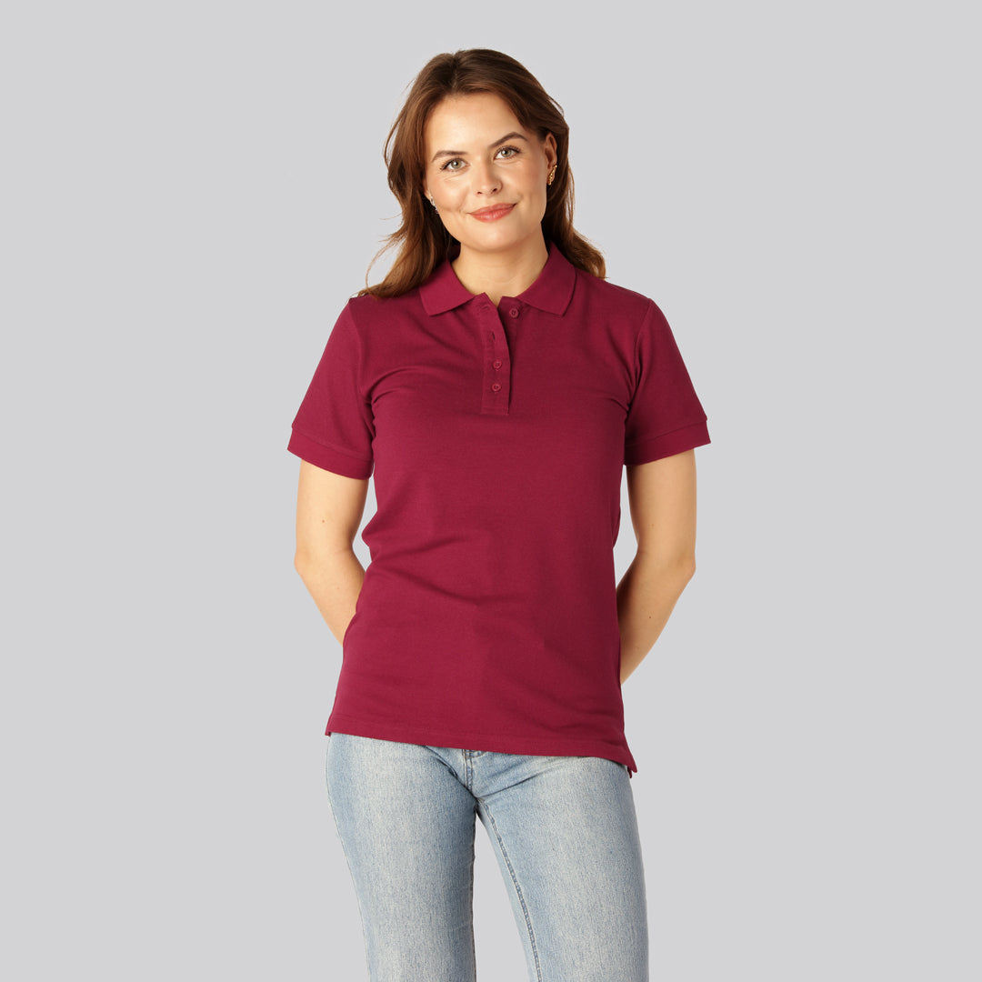 Bambus polo i bordeaux til damer - Bambuni