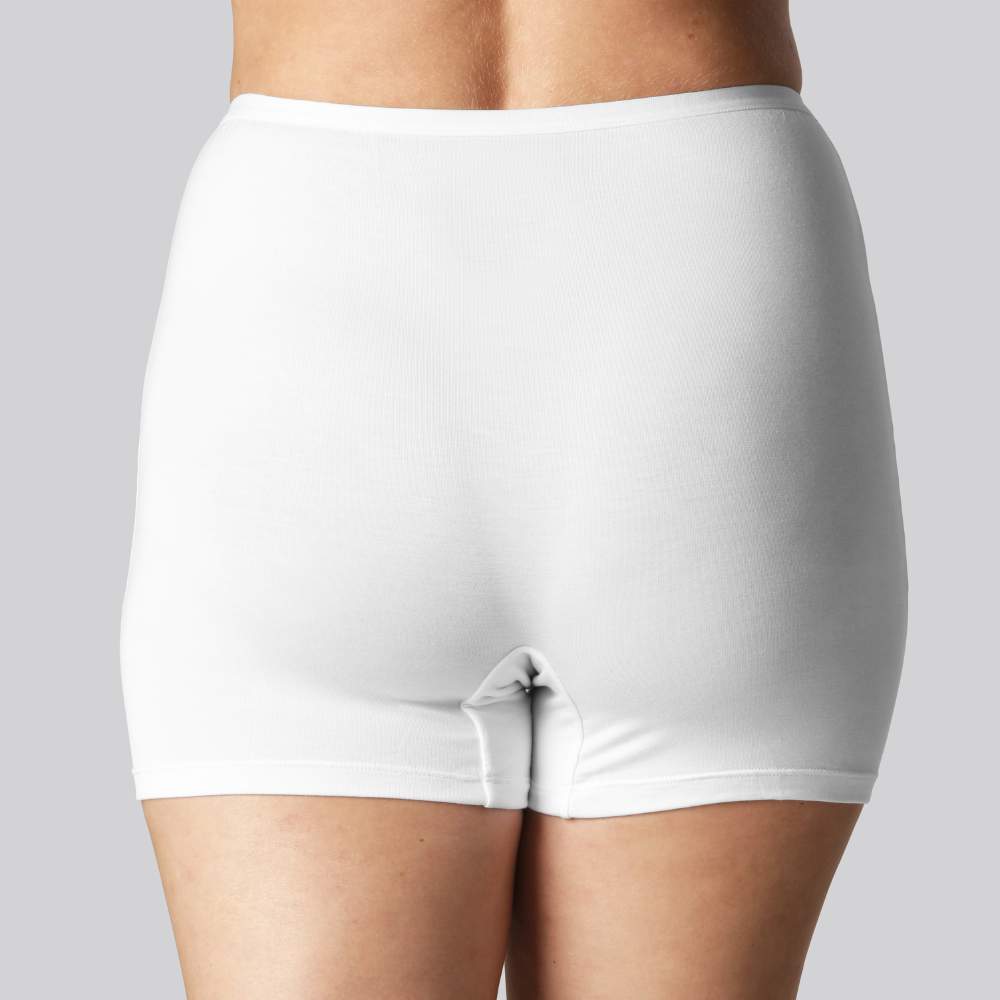 Bambus hotpants i hvid - Bambuni