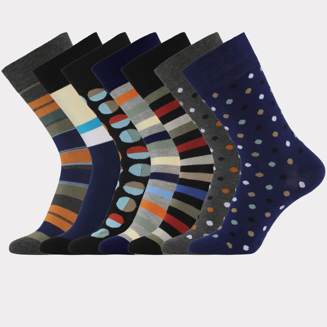 Bambus strømper 7 par multi strømper til mænd - Bambuni