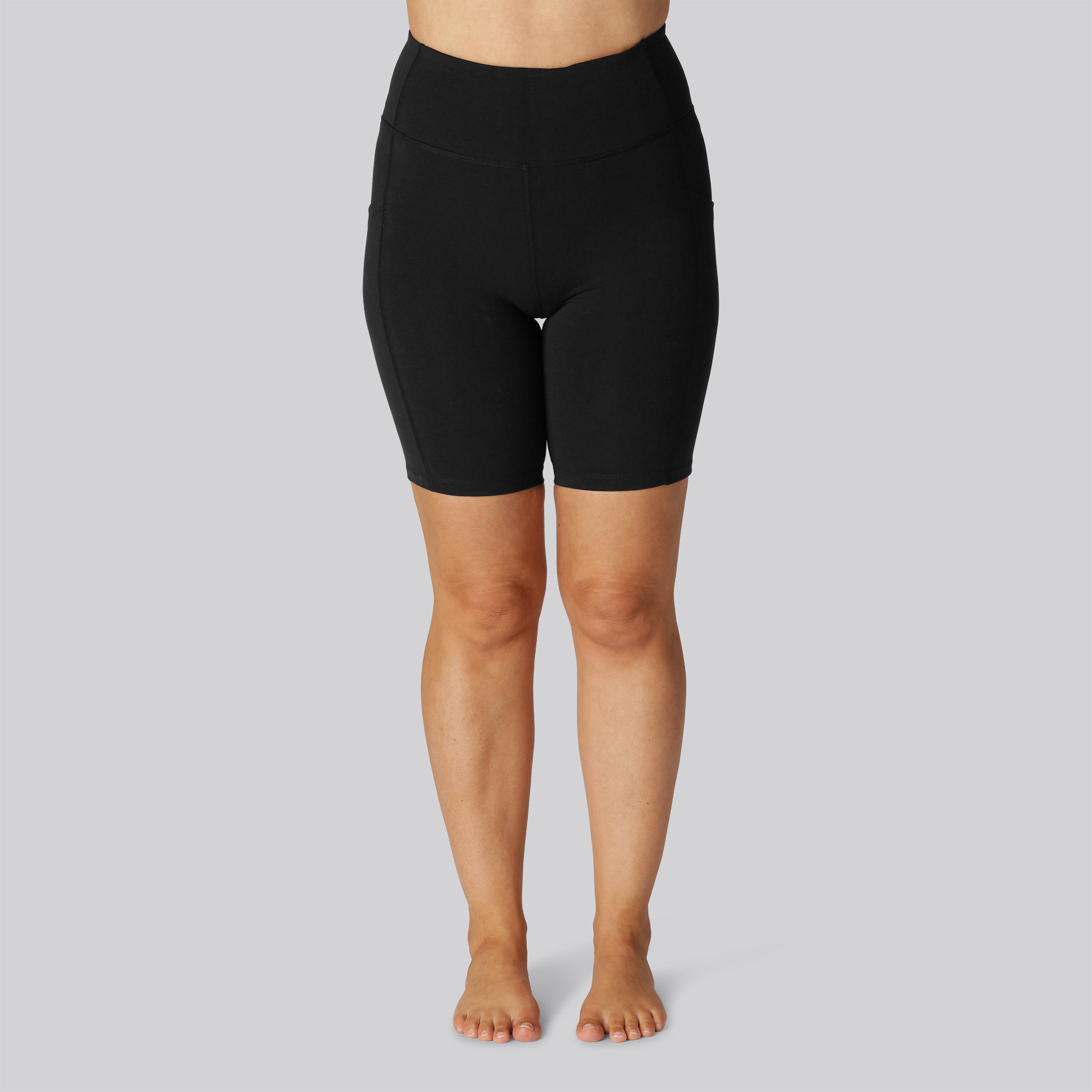 Bambus fitness shorts i sort til damer - Bambuni