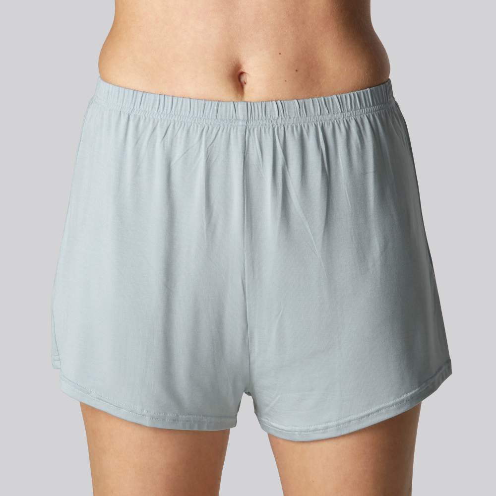 Bambus natshorts i lyseblå til kvinder - Bambuni