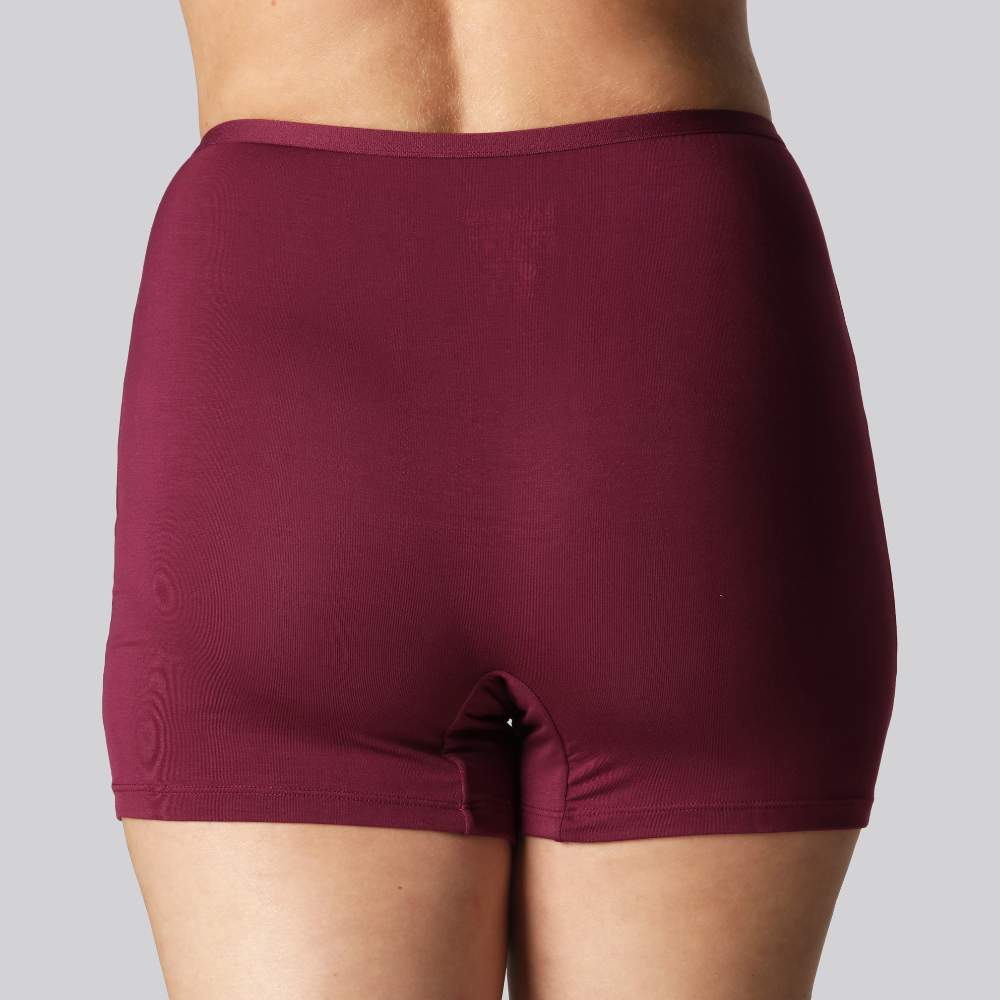 Bambus hotpants i bordeaux - Bambuni