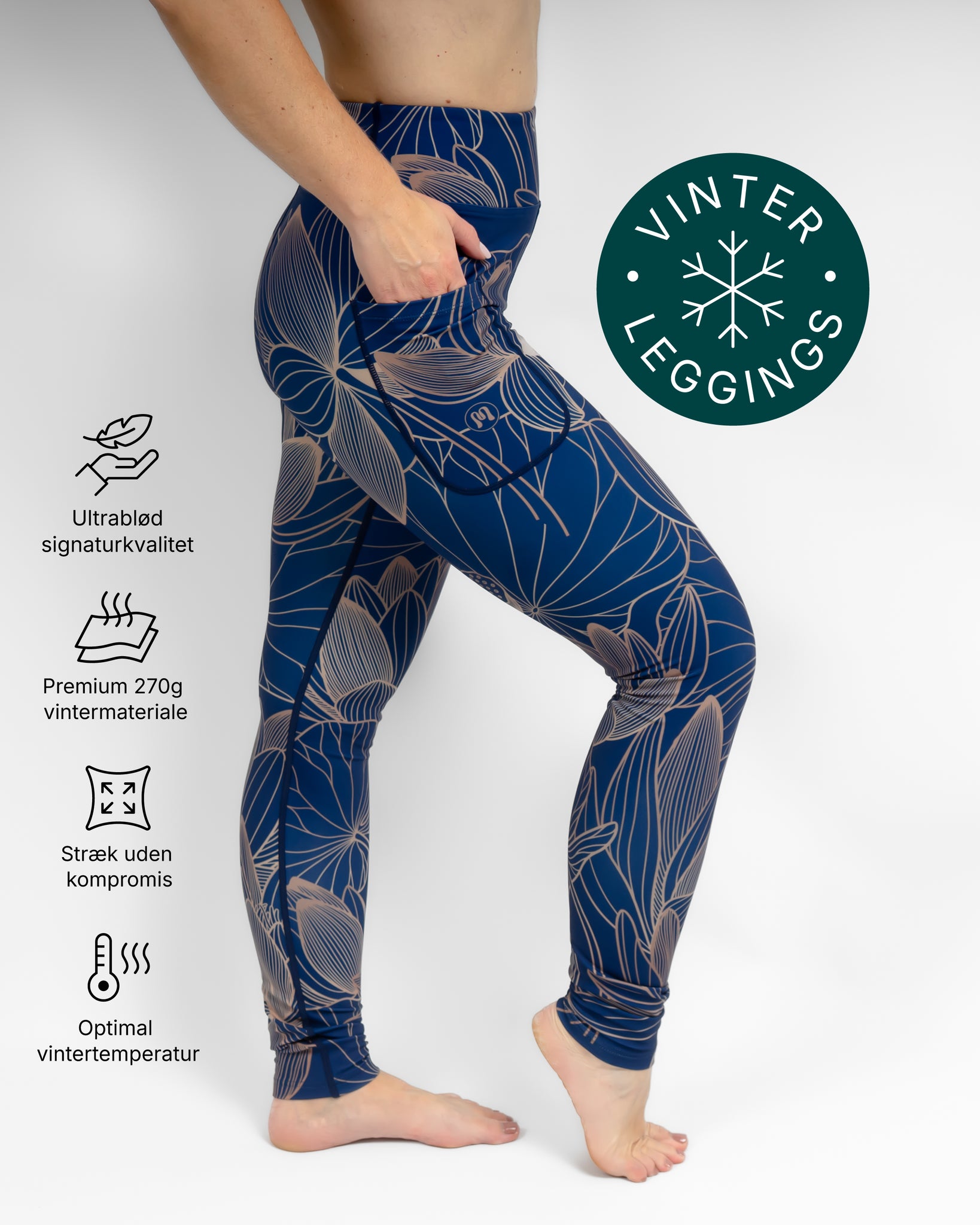 Aya Sapphire Winter Leggings - Huabo