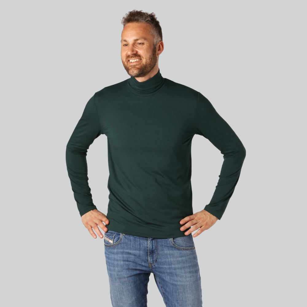 Bambus rullekrave i grøn til mænd - Bambuni