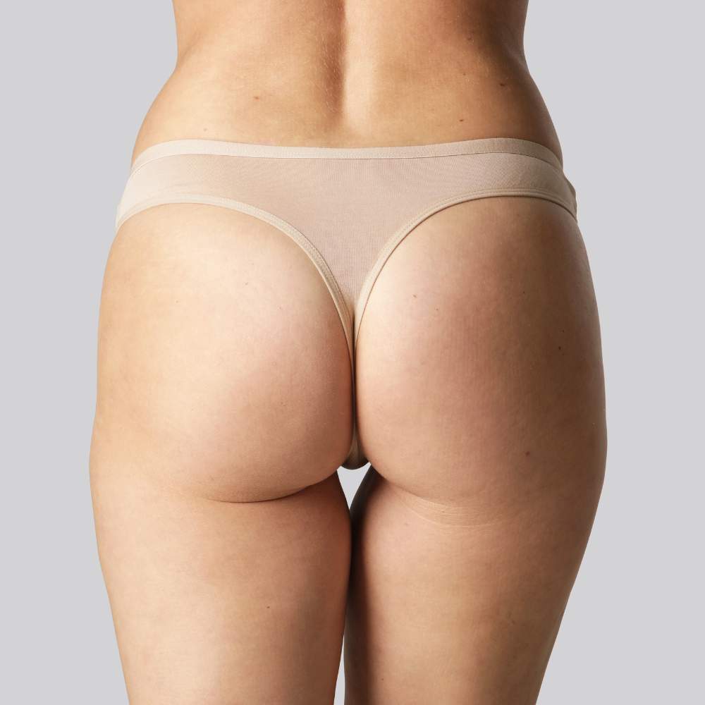 Bambus g-streng trusse i beige til kvinder - Bambuni