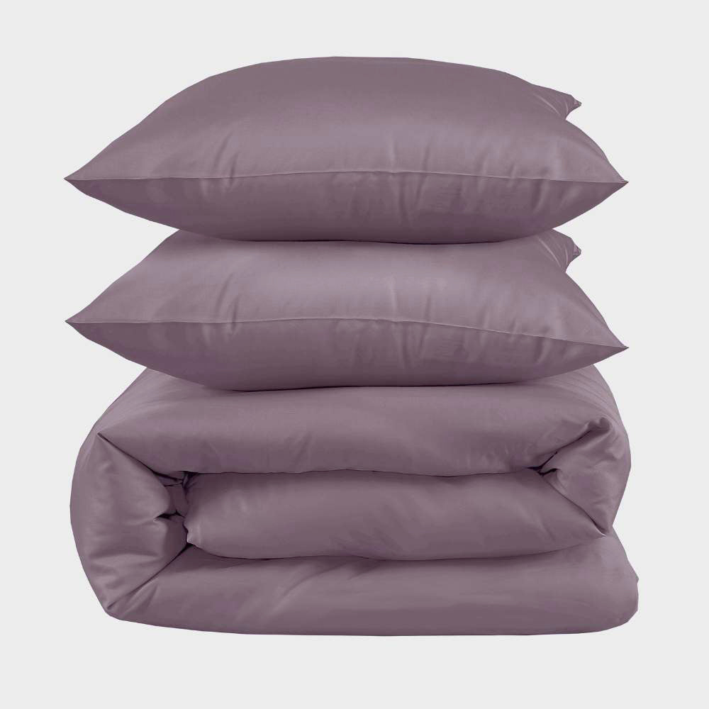 Bambus sengetøj i syren 200x220 - Bambuni