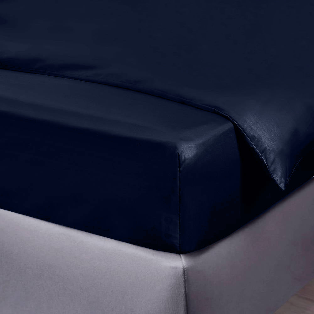 Bambus faconlagen navy blå 120x200x35 - Bambuni