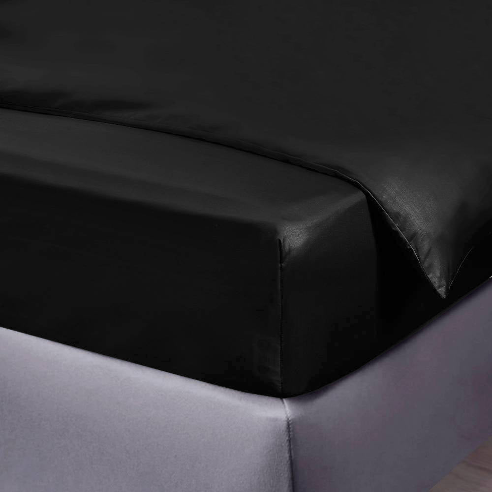 Bambus faconlagen sort 180x210x35 - Bambuni