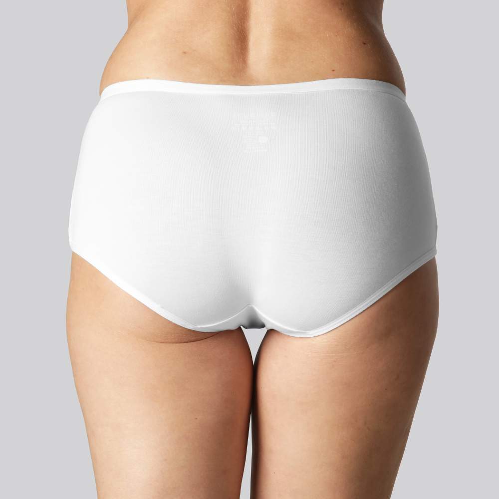 Bambus hipster trusse i hvid til kvinder - Bambuni