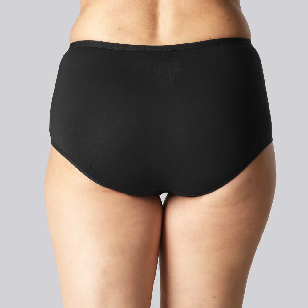 Bambus hipster trusse i sort til kvinder - Bambuni