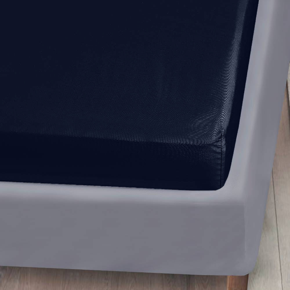 Bambus kuvertlagen navy blå 210x210x20 - Bambuni