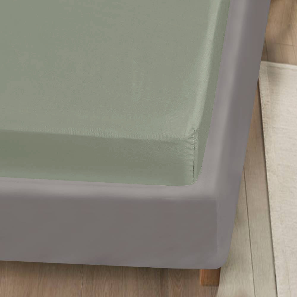 Bambus kuvertlagen oliven 120x200x20 - Bambuni