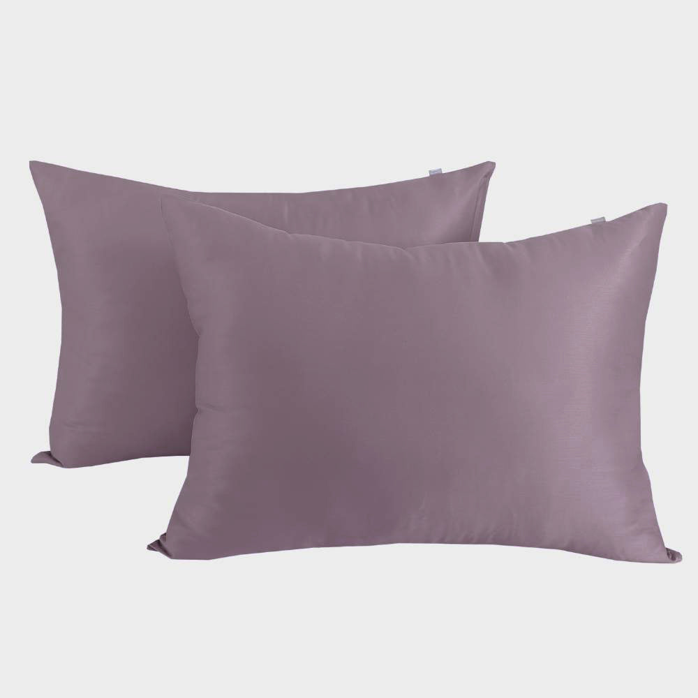 Bambus pudebetræk 50x70 i syren 2 par - Bambuni