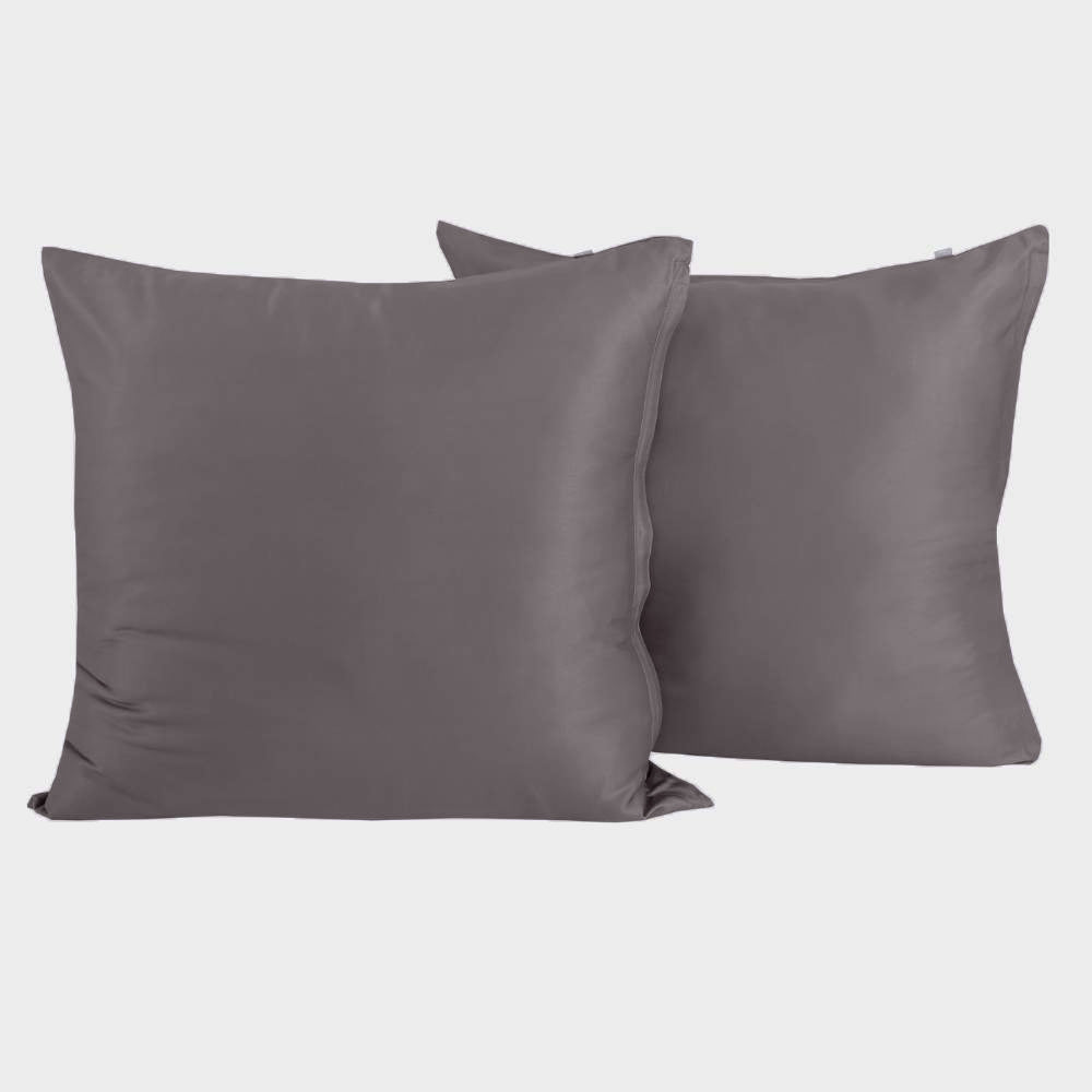 Bambus pudebetræk 60x63 i koksgrå 2 par - Bambuni