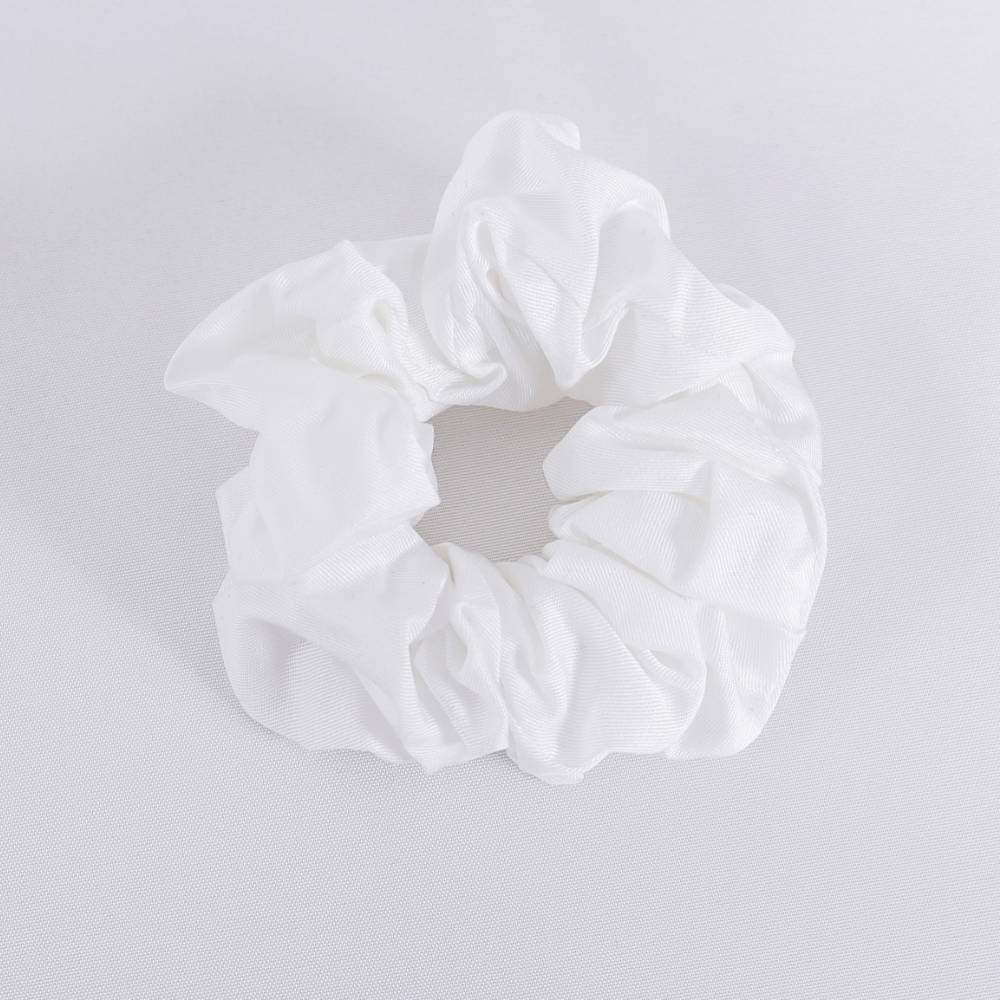 Bambus scrunchie i hvid - Bambuni