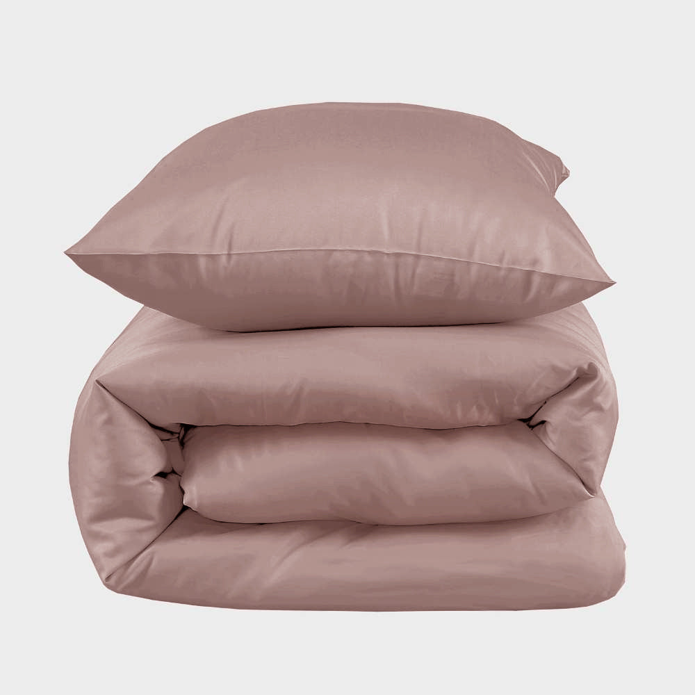 Bambus sengetøj gammel rosa 140x220 - Bambuni