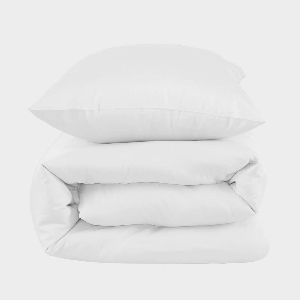 Bambus sengetøj hvid 140x200 - Bambuni