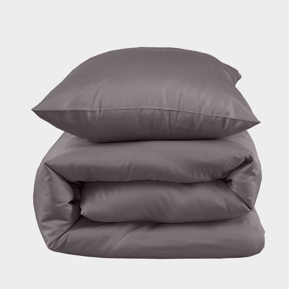 Bambus sengetøj koksgrå 140x200 - Bambuni