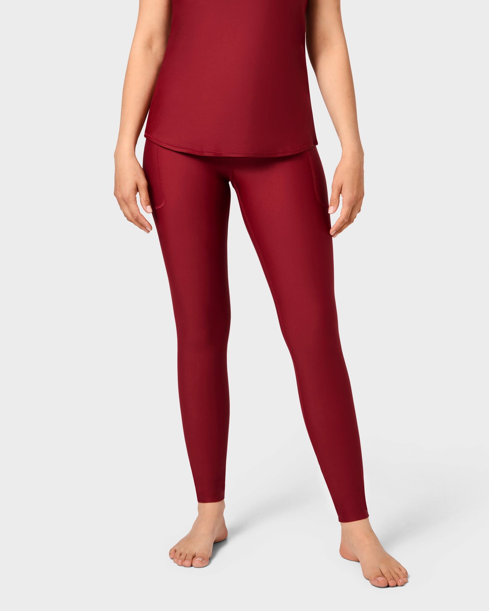 Signature Bordeaux Leggings - Huabo