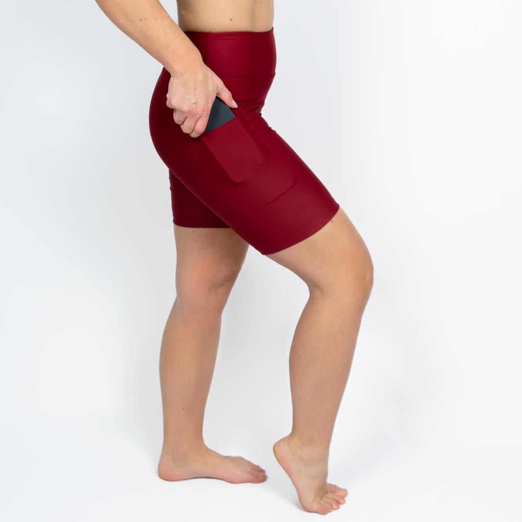 Signature Bordeaux Shorts - Huabo