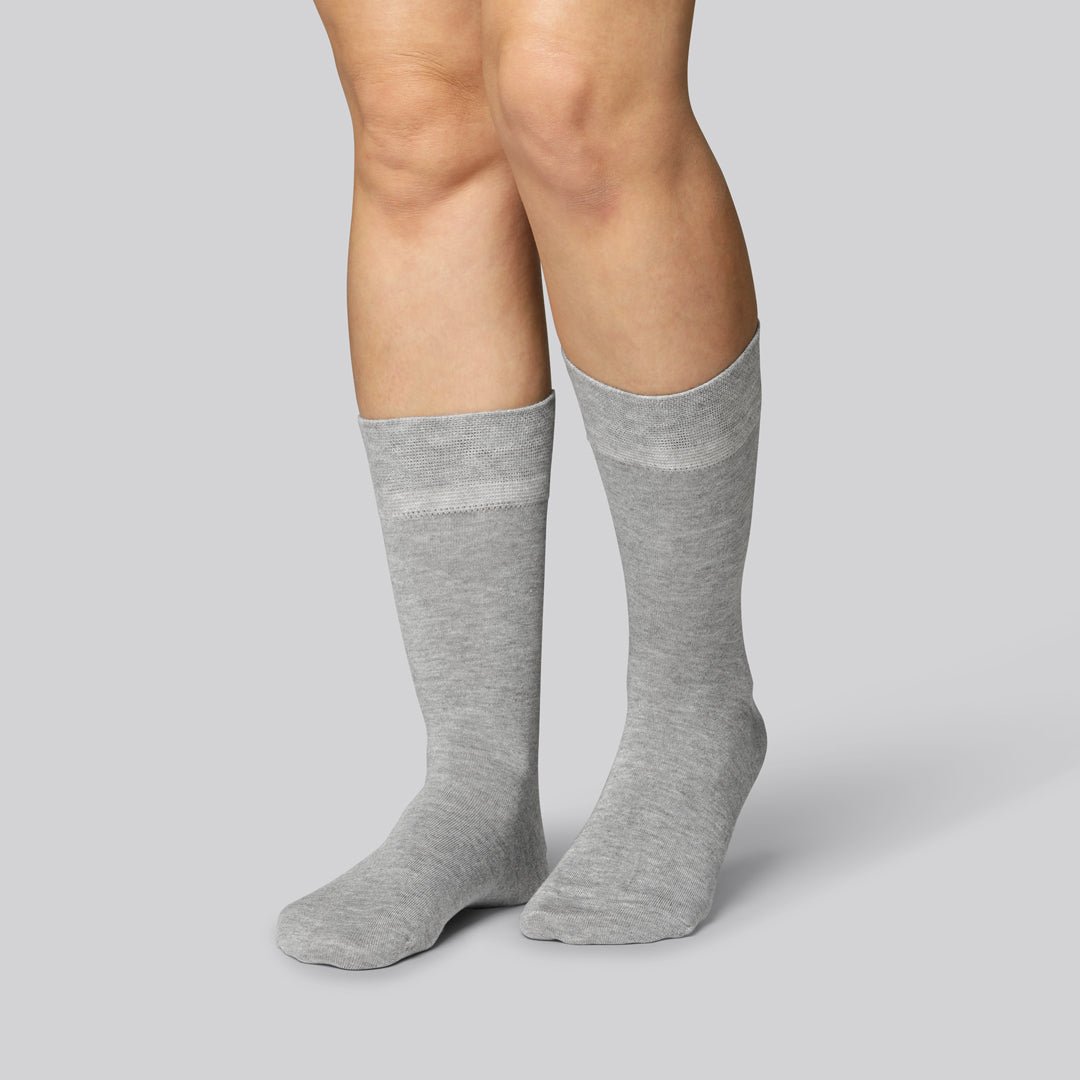 Bambus strømper i grå til kvinder - Bambuni