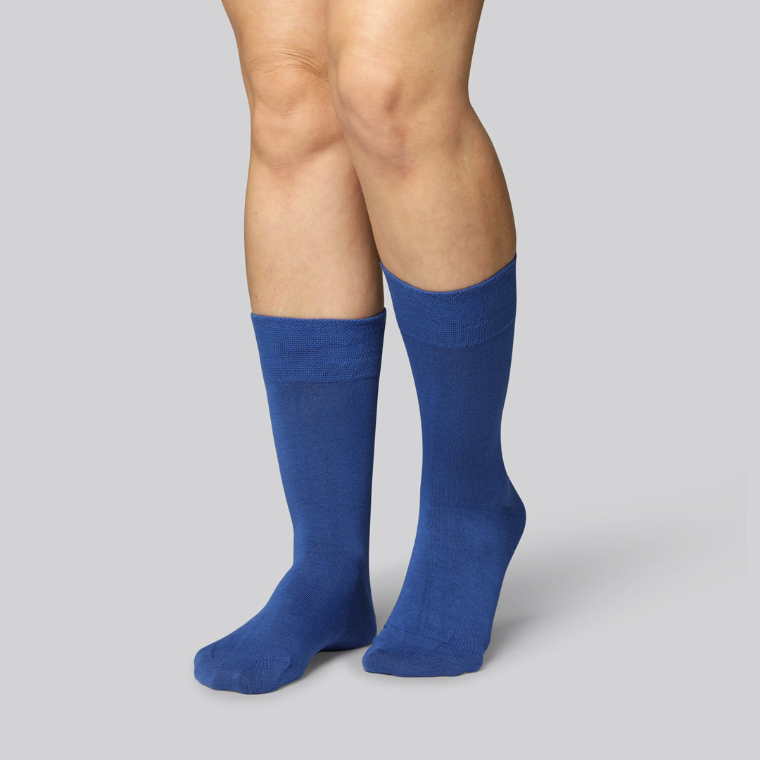 Bambus strømper i kongeblå til kvinder - Bambuni