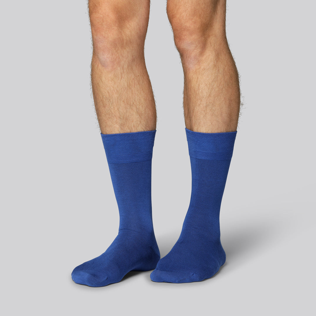 Bambus strømper i kongeblå til mænd - Bambuni