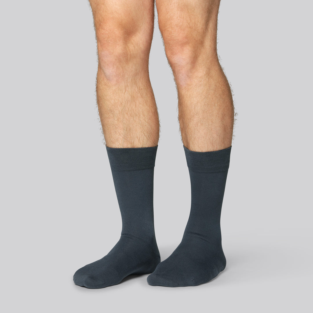 Bambus strømper i mørkegrå til mænd - Bambuni