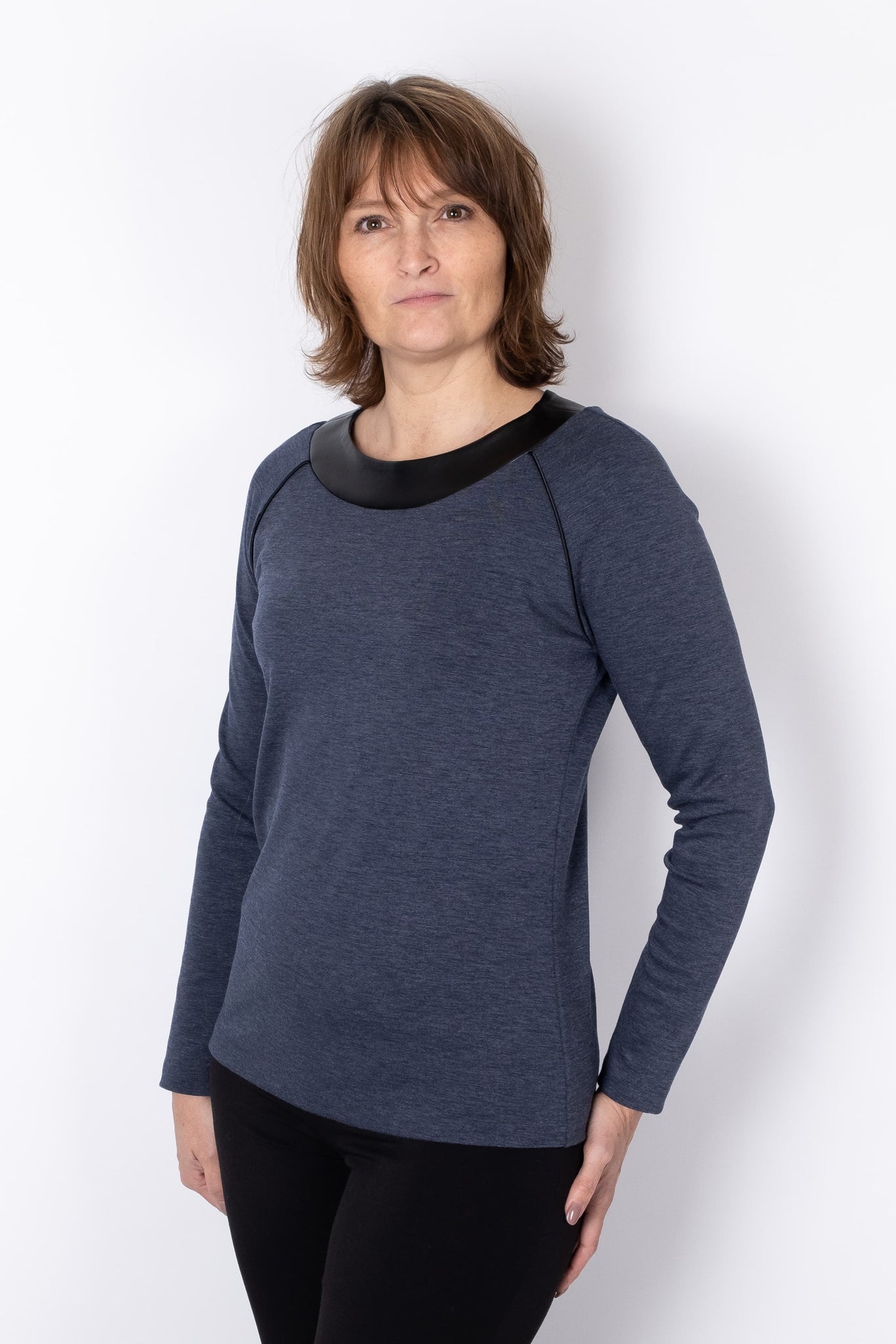 EMMA JUMPER blå jeans - PAROL