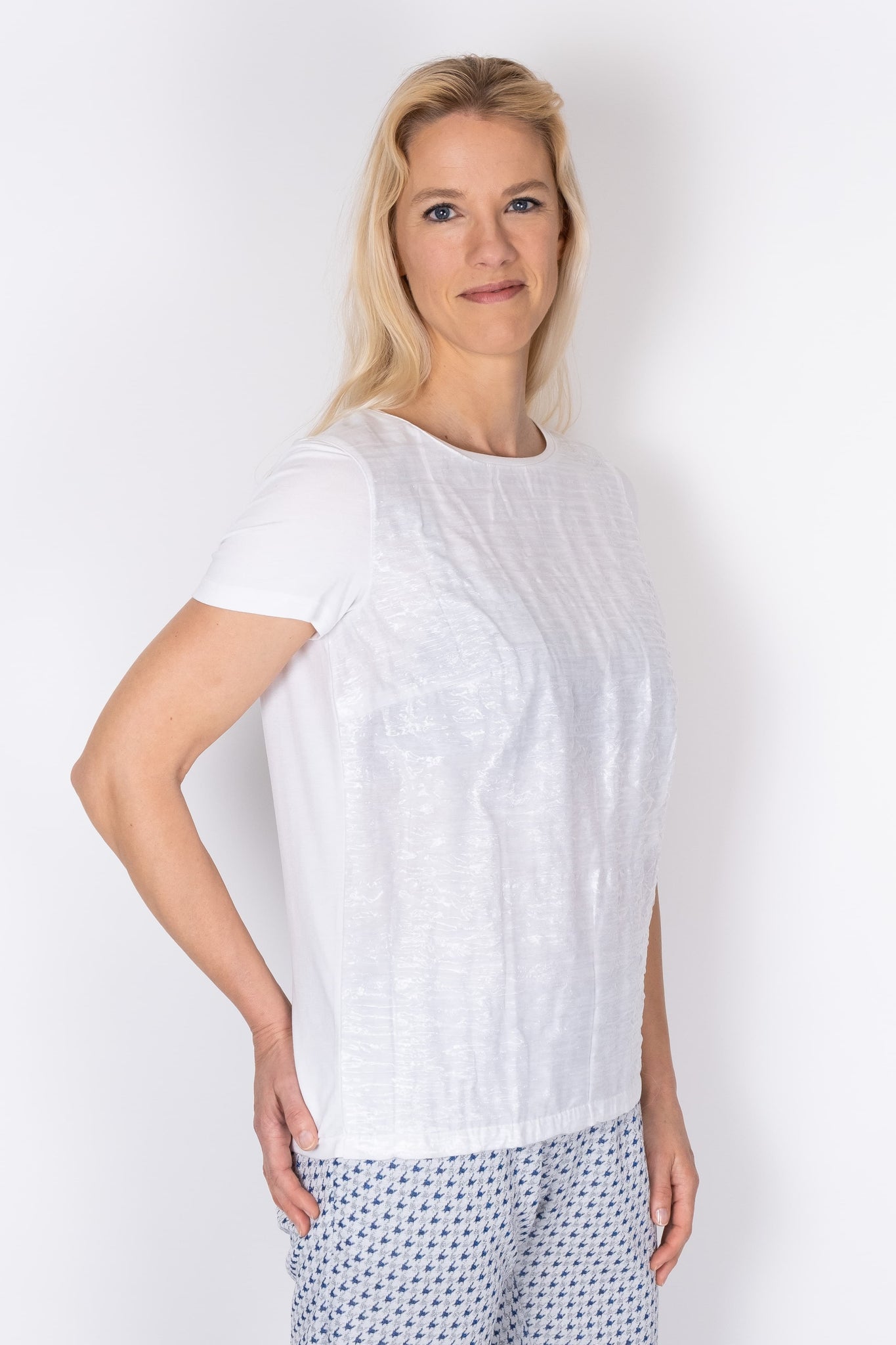 Jersey Top GLASS hvid - PAROL