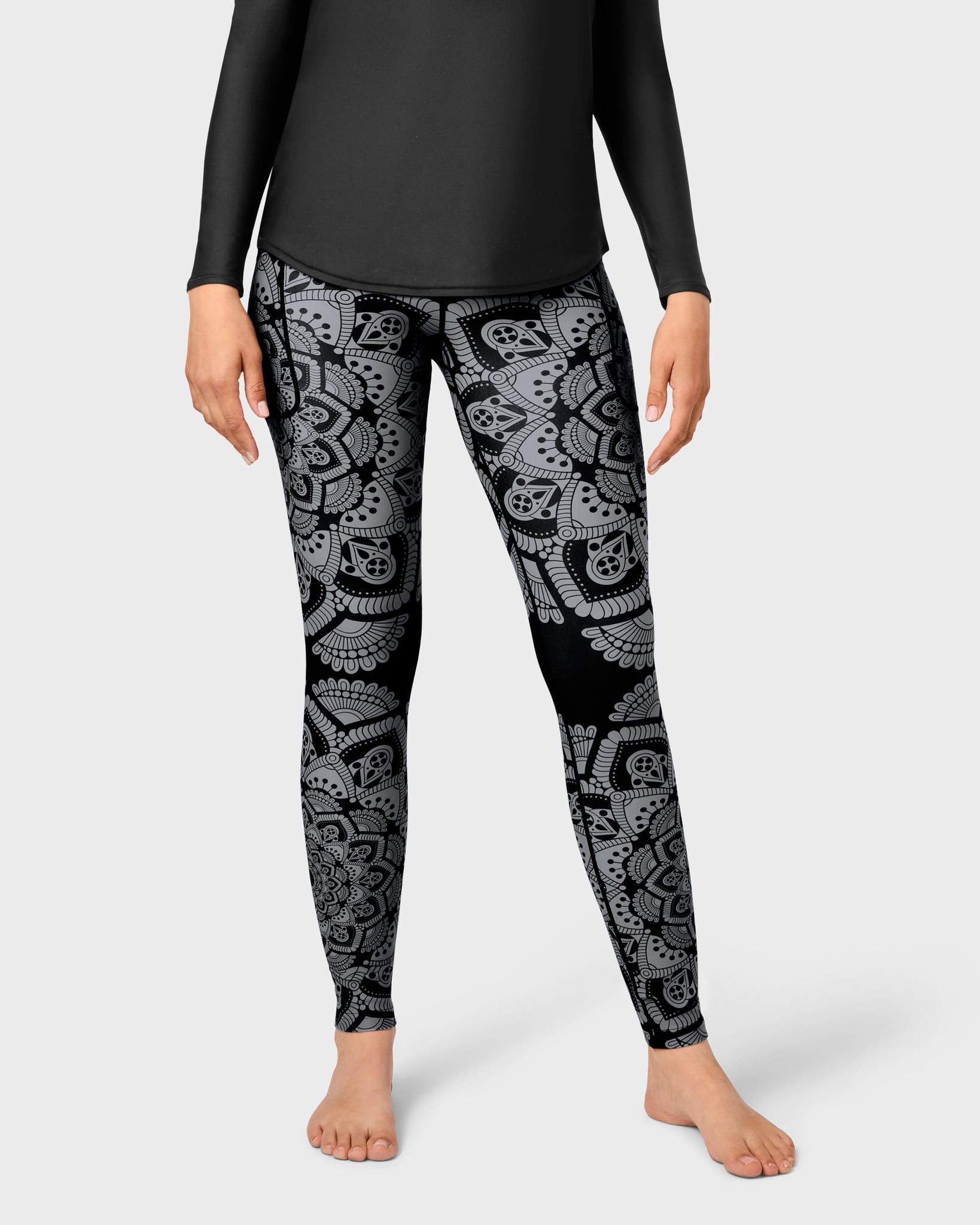 Signature Dark Mandala Leggings - Huabo