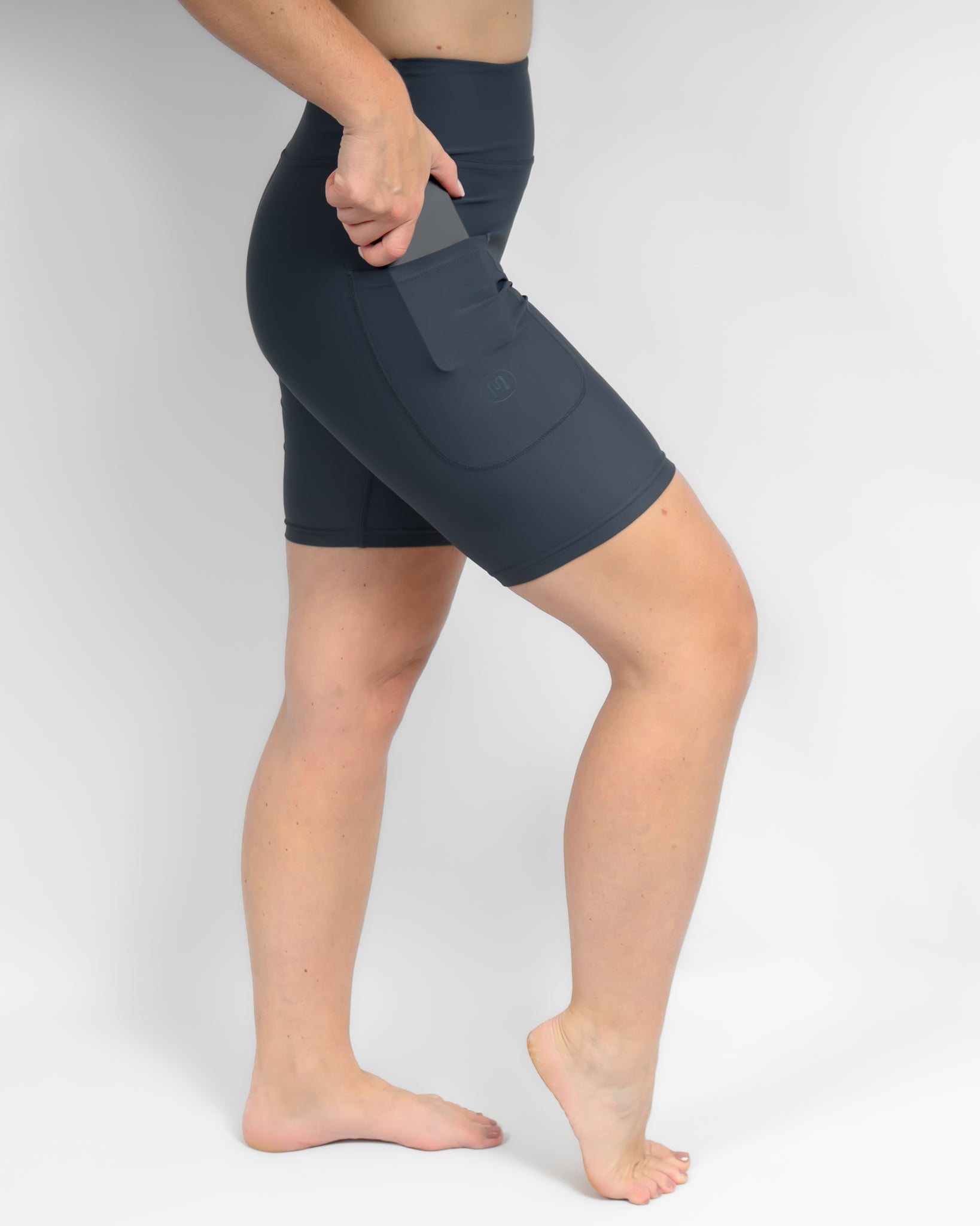 Signature Dusty Blue Shorts - Huabo