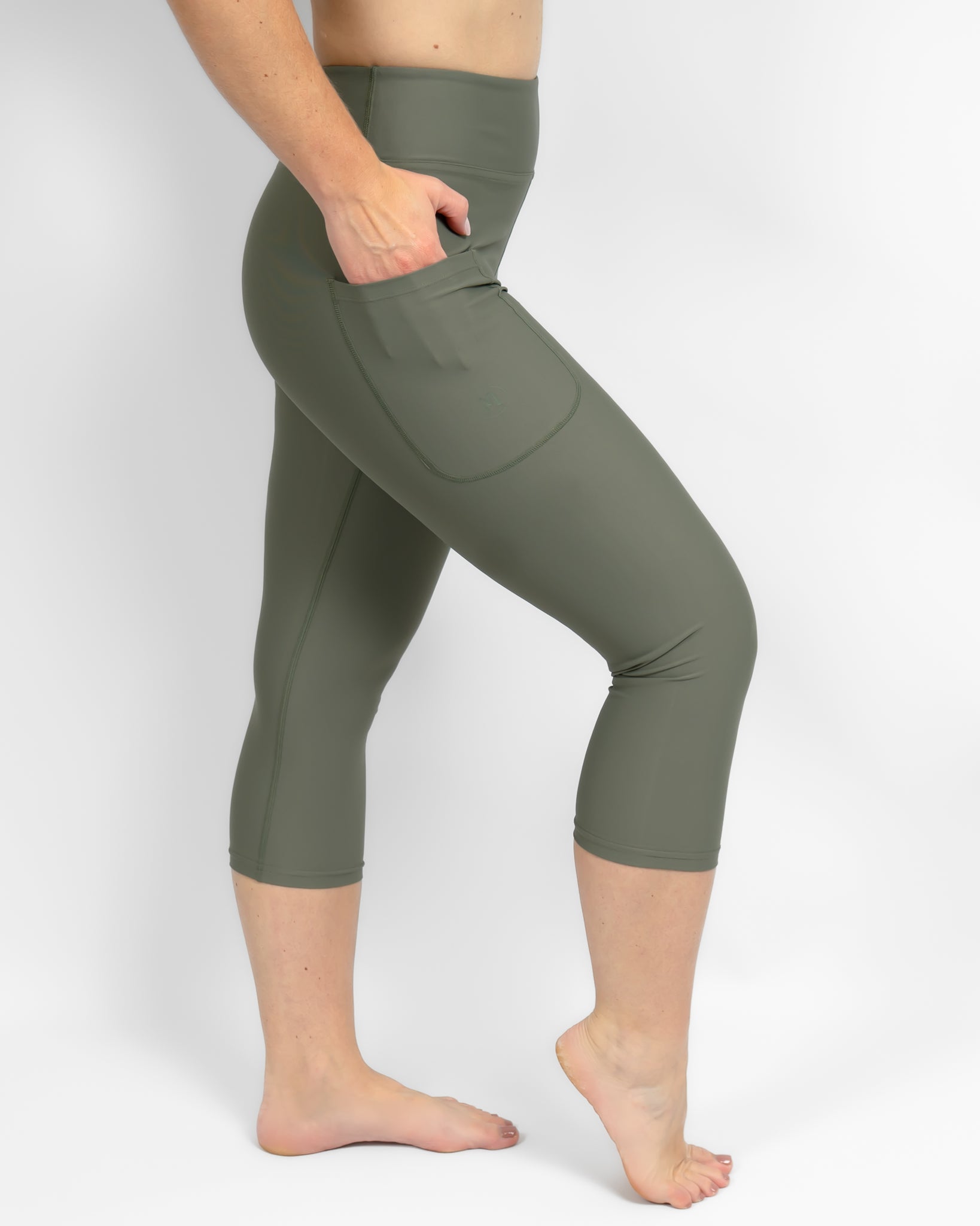 Signature Dusty Green Capri - Huabo