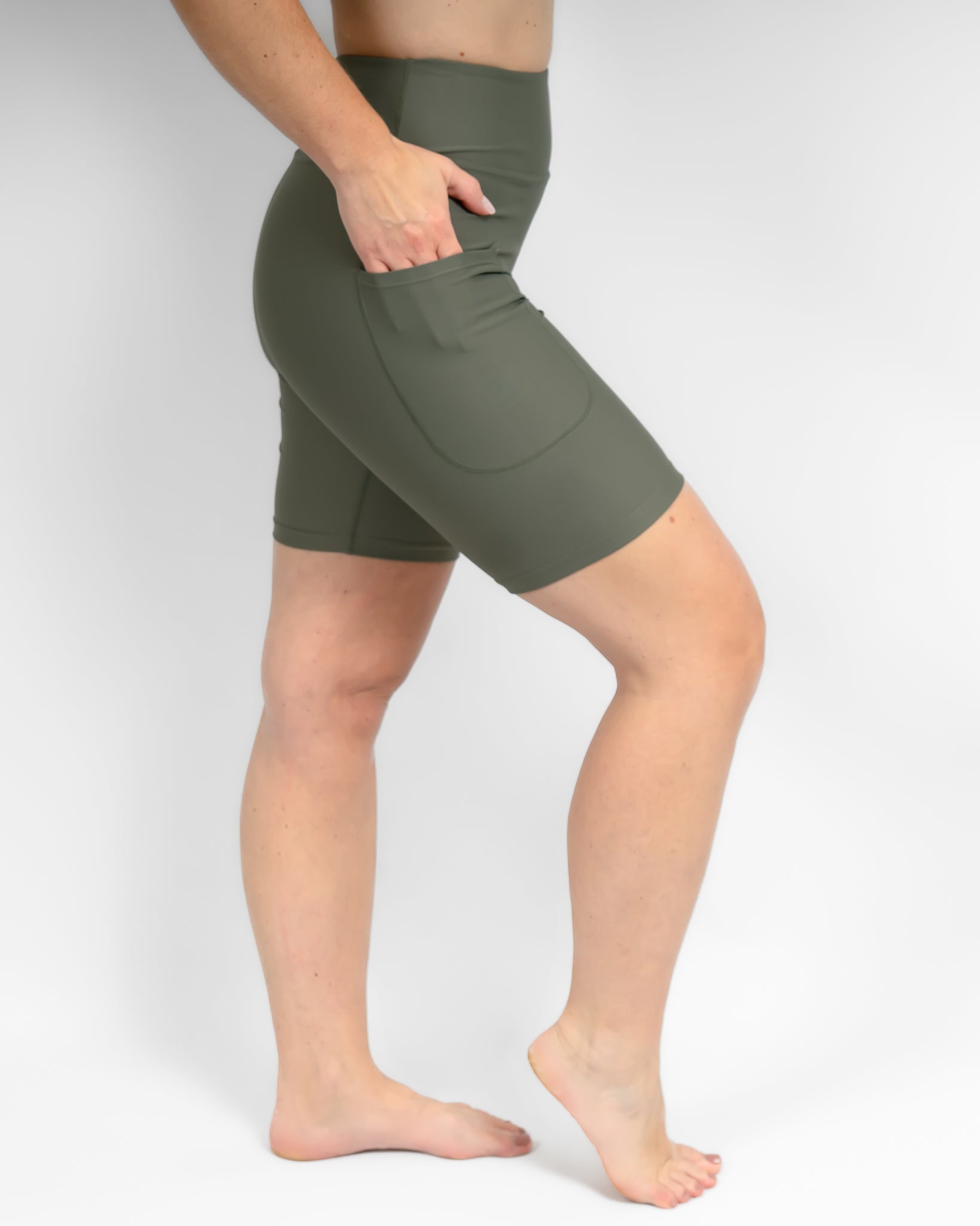 Signature Dusty Green Shorts - Huabo