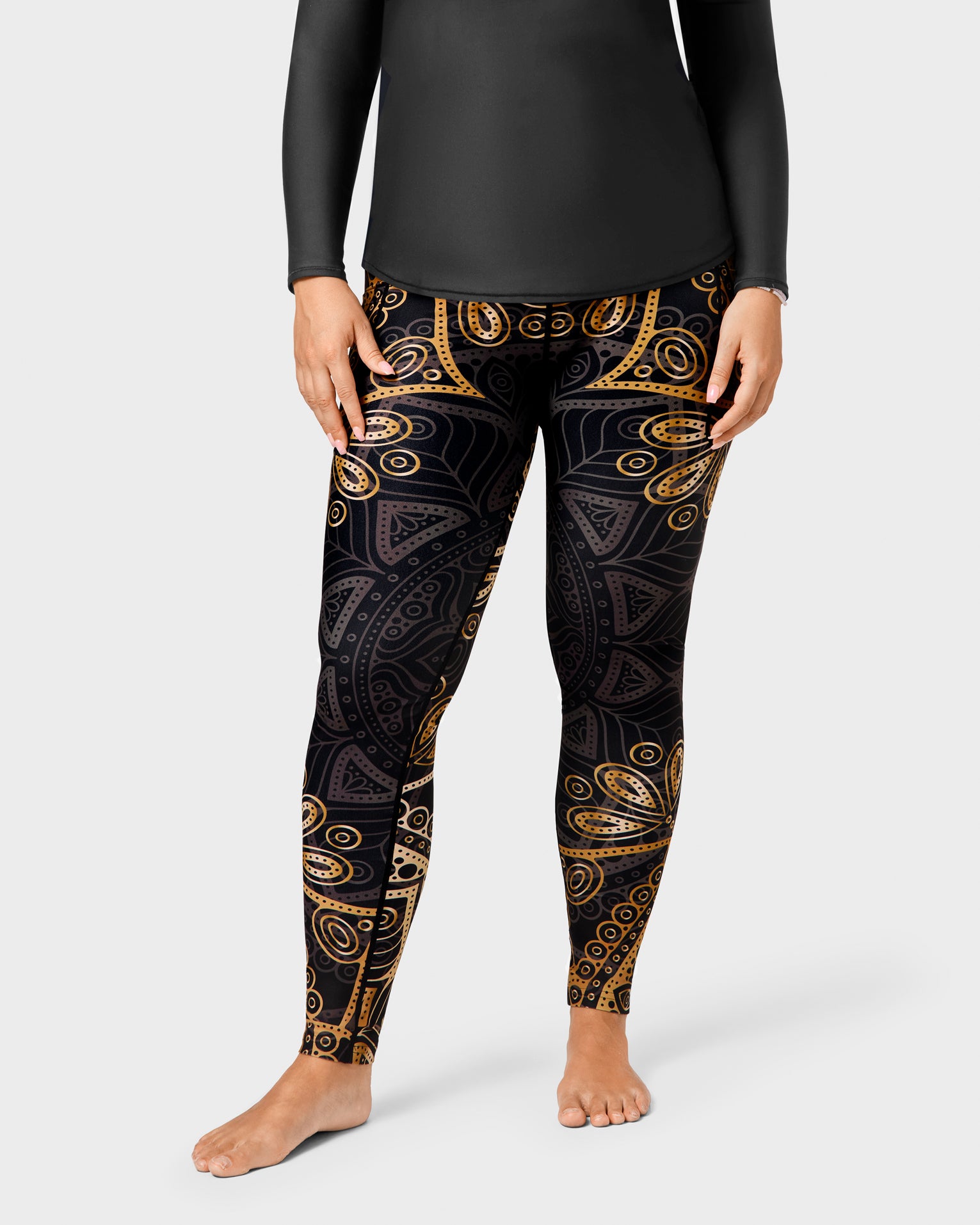 Signature Golden Mandala Leggings - Huabo