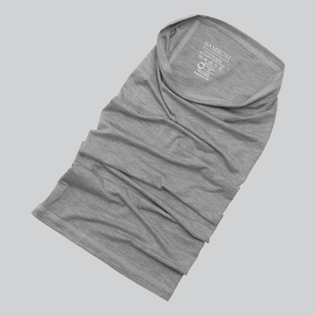 Bambus halsedisse i lysegrå - Bambuni