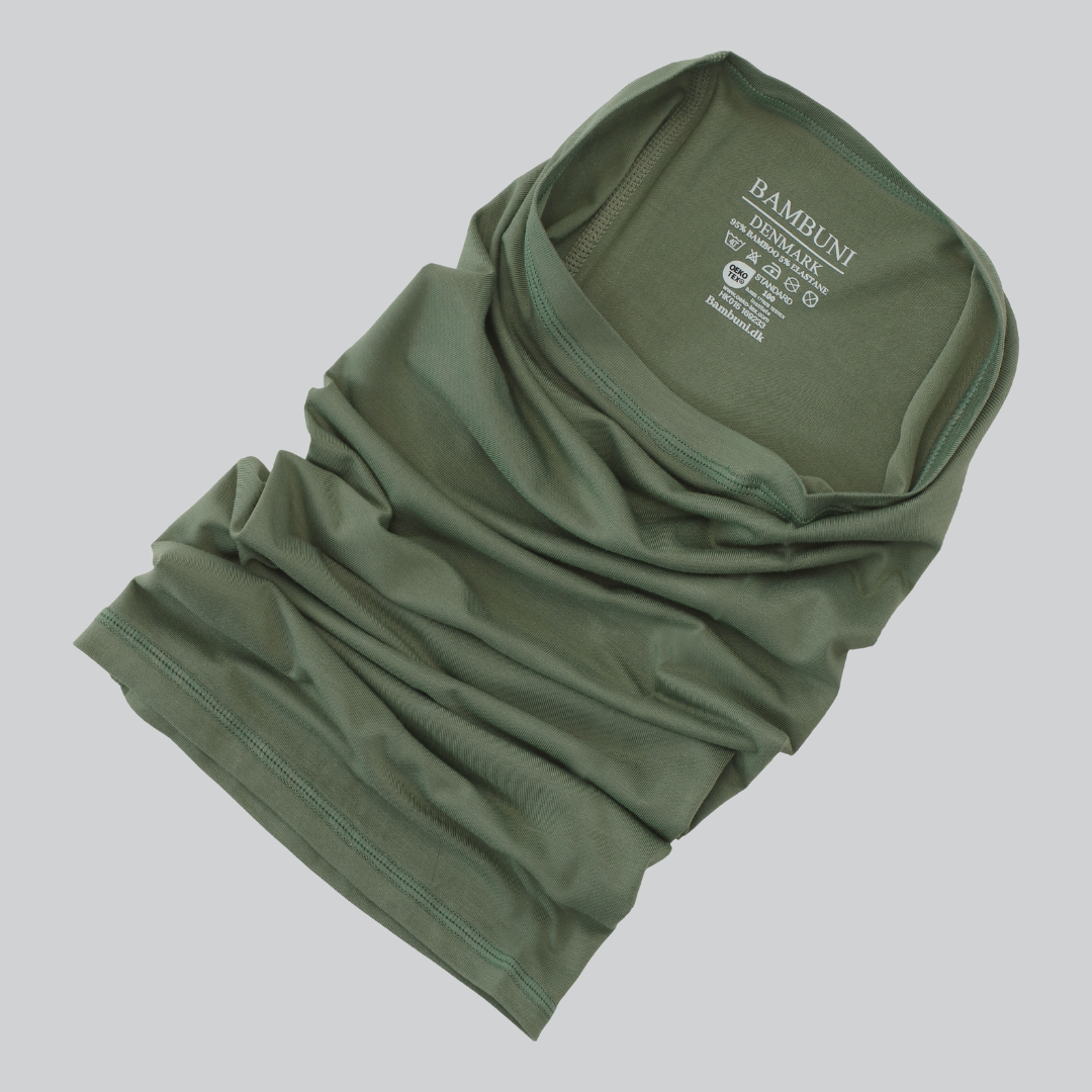 Bambus halsedisse i grøn - Bambuni