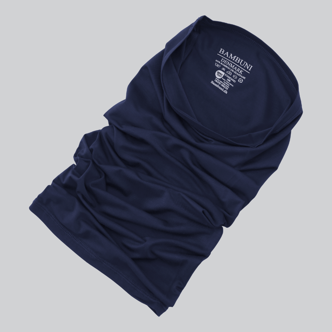 Bambus halsedisse i navy blå - Bambuni