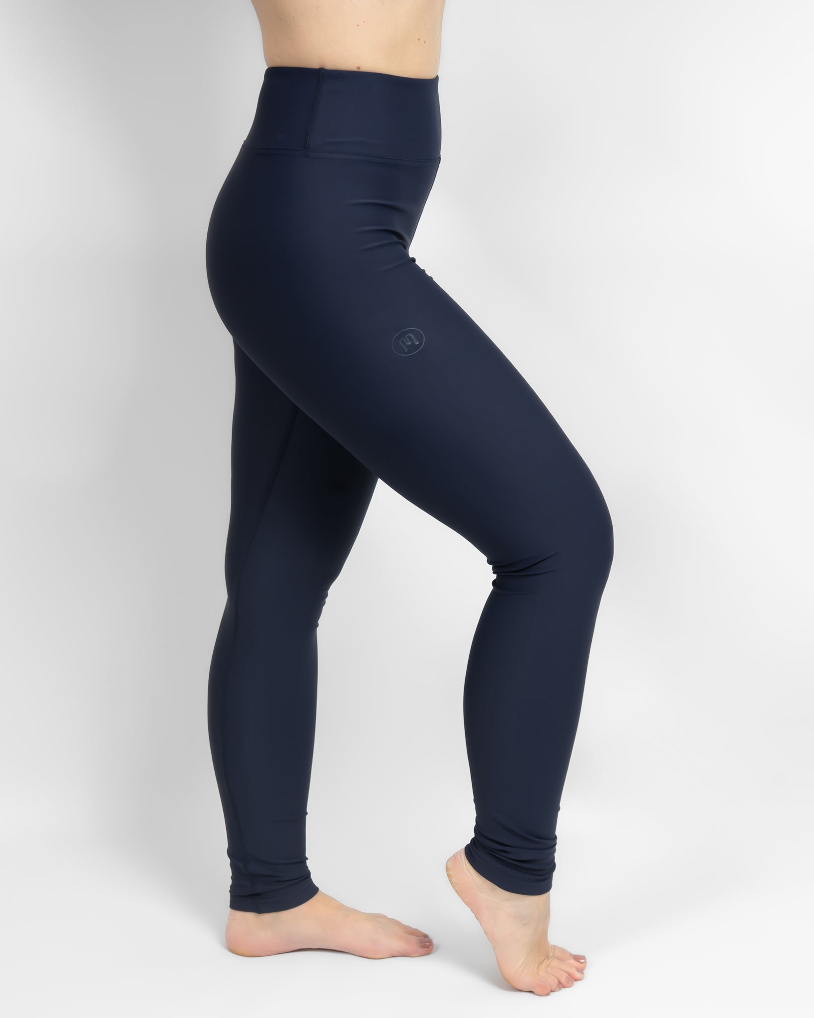 Hope Deep Blue Leggings Without Pockets - Huabo