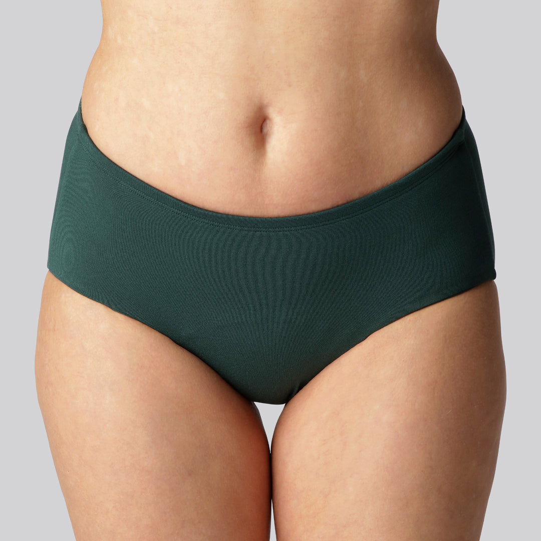 Bambus inkontinens trusse i grøn til kvinder - Bambuni